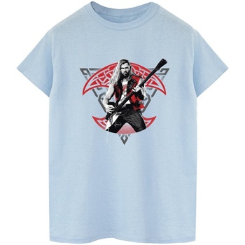 textil Hombre Camisetas manga larga Marvel Thor Love And Thunder Solo Guitar Azul