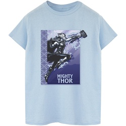 textil Hombre Camisetas manga larga Marvel Thor Love And Thunder Mighty Thor Azul
