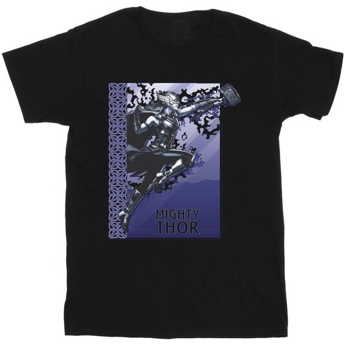 textil Hombre Camisetas manga larga Marvel Thor Love And Thunder Mighty Thor Negro