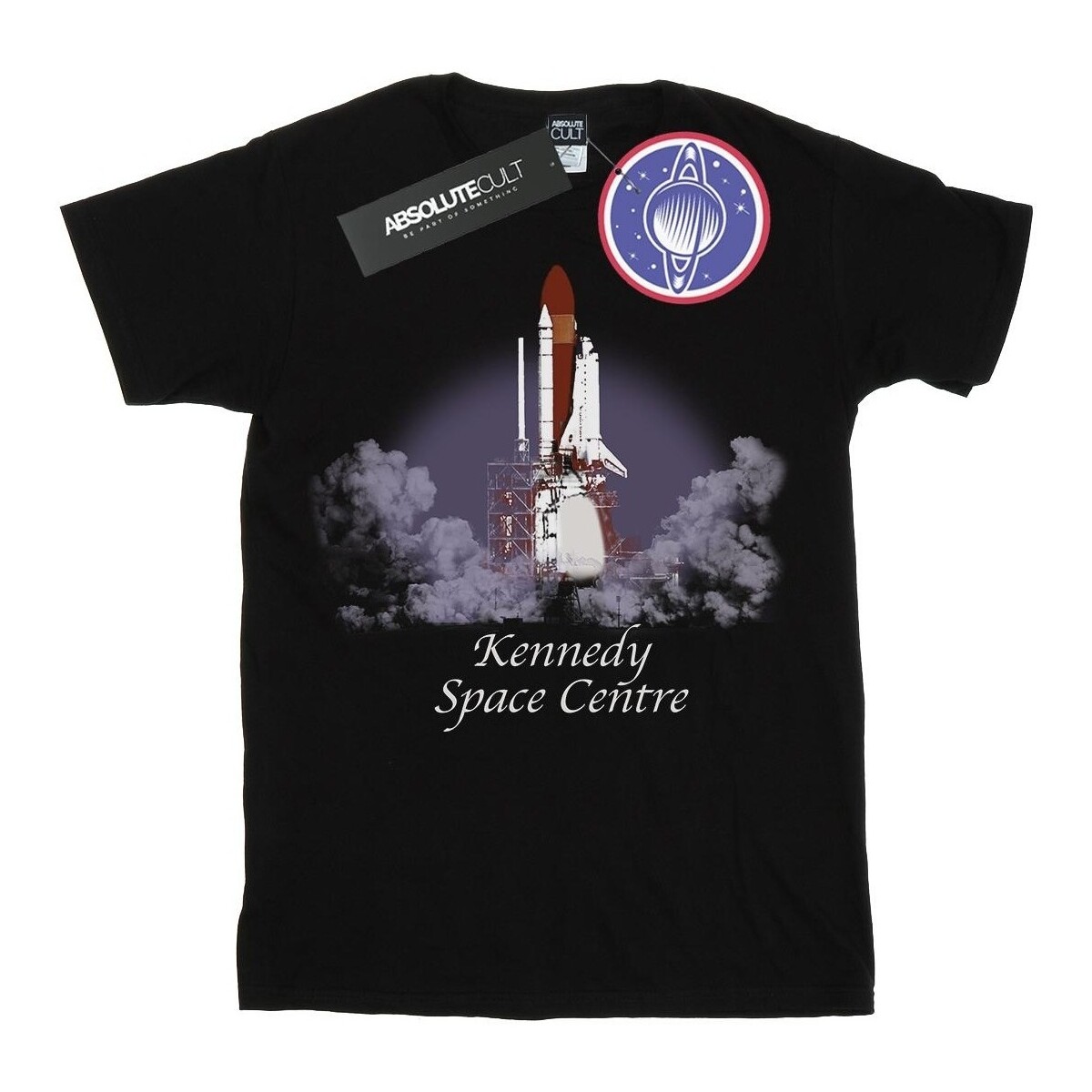 textil Hombre Camisetas manga larga Nasa Kennedy Space Centre Lift Off Negro
