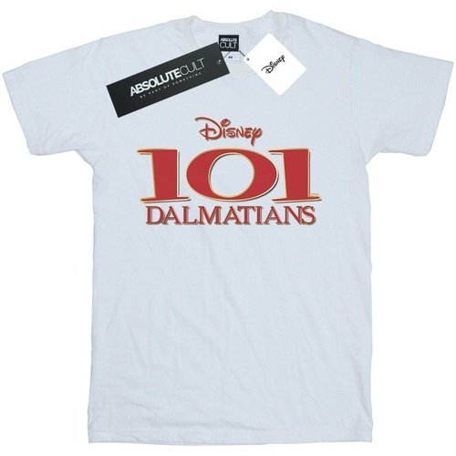 textil Hombre Camisetas manga larga Disney 101 Dalmatians Logo Blanco