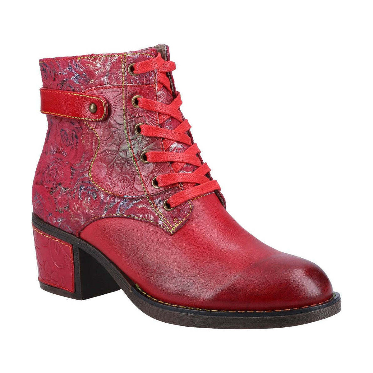Zapatos Mujer Botas Riva Di Mare Musa Rojo