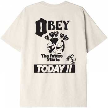 Obey the future starts today Beige