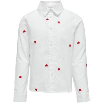 textil Niña Camisas manga larga Only 15317047 LINA-BRIGHT WHITE Blanco