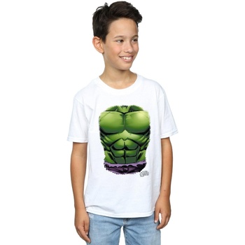 textil Niño Camisetas manga corta Marvel Hulk Chest Burst Blanco