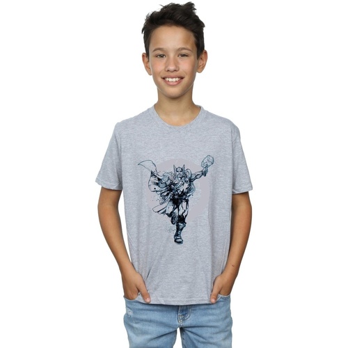 textil Niño Tops y Camisetas Marvel Thor Circle Gris