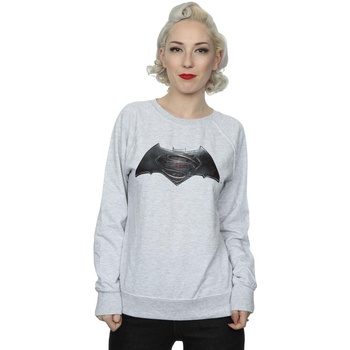 textil Mujer Sudaderas Dc Comics Batman v Superman Logo Gris