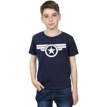 textil Niño Camisetas manga corta Marvel Captain America Super Soldier Azul