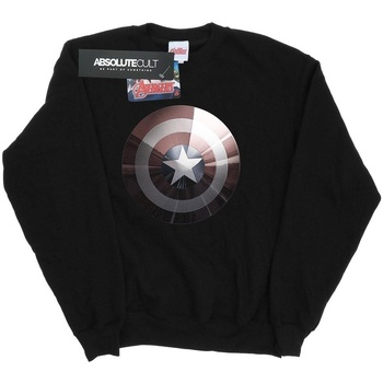 textil Hombre Sudaderas Marvel Captain America Shield Shiny Negro