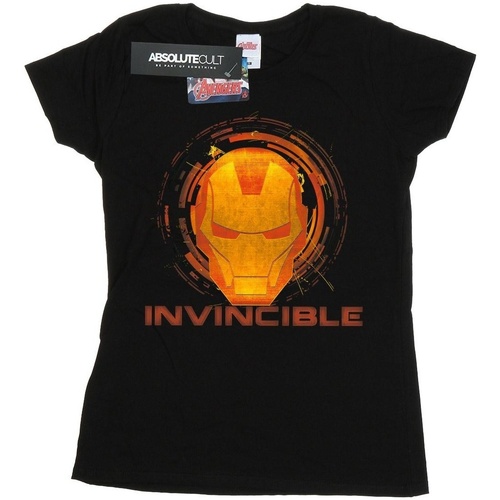 textil Mujer Camisetas manga larga Marvel Iron Man Invincible Negro