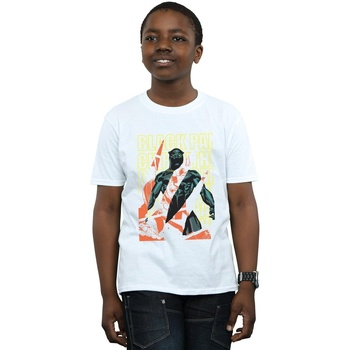 textil Niño Camisetas manga corta Marvel Avengers Black Panther Collage Blanco
