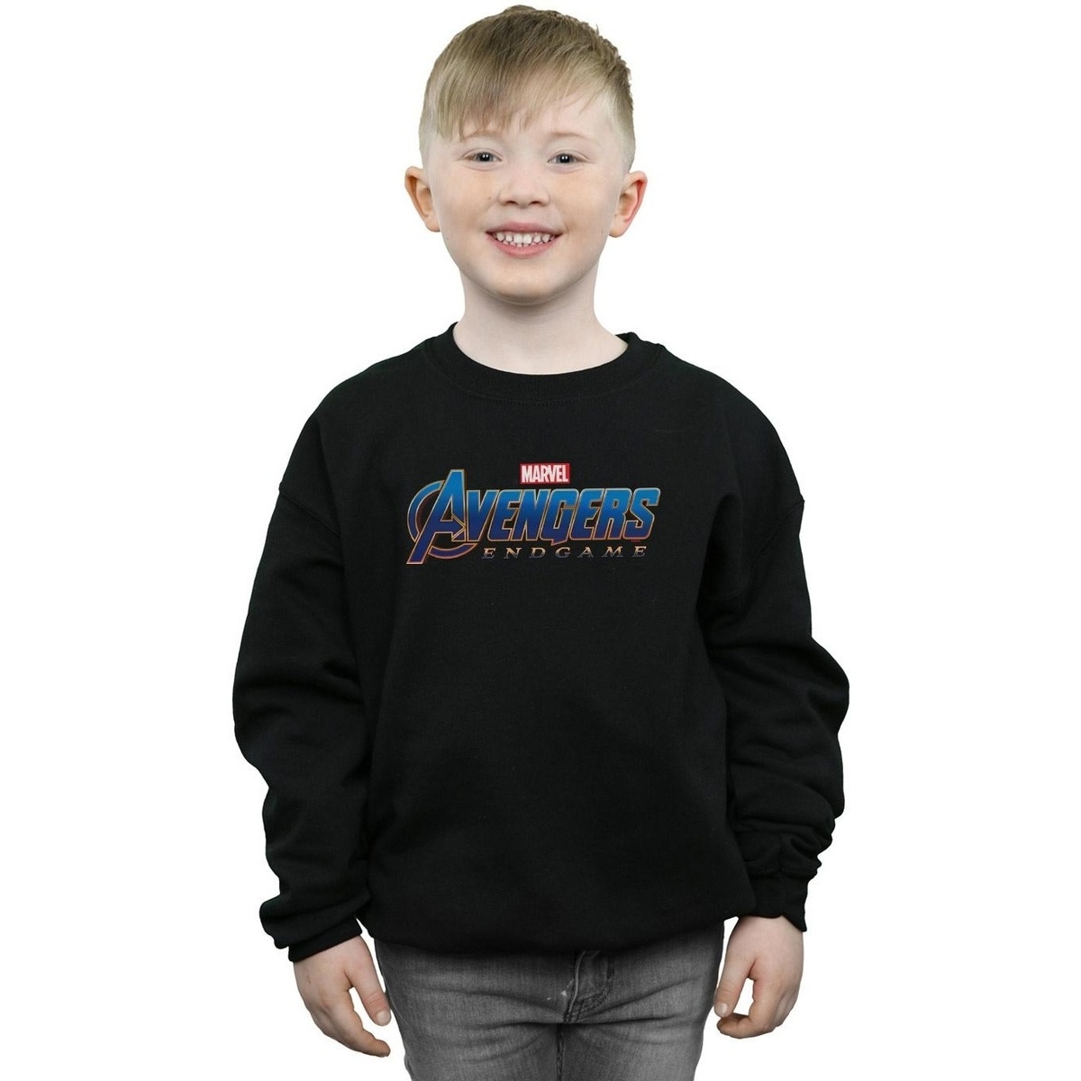textil Niño Sudaderas Marvel Avengers Endgame Logo Negro
