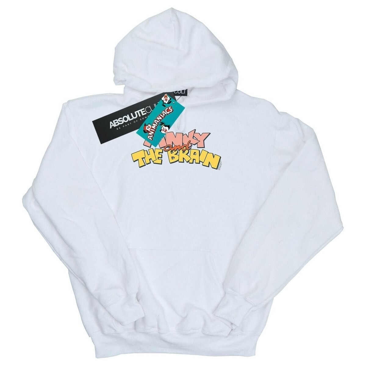 textil Hombre Sudaderas Animaniacs Pinky And The Brain Logo Blanco