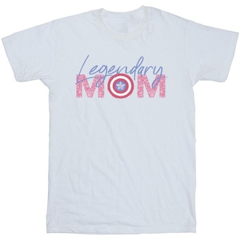 textil Niña Camisetas manga larga Marvel Avengers Captain America Mum Blanco