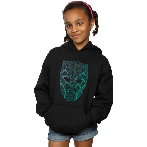 textil Niña Sudaderas Marvel Black Panther Tribal Mask Negro