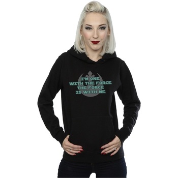 textil Mujer Sudaderas Disney Rogue One I'm One With The Force Green Negro