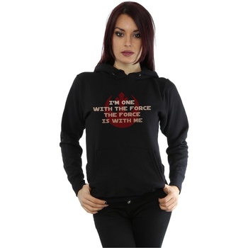 textil Mujer Sudaderas Disney Rogue One I'm One With The Force Red Negro