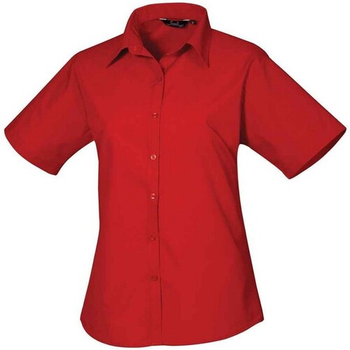 textil Mujer Camisas Premier PR302 Rojo