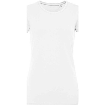 textil Mujer Camisetas manga larga Sols 2946 Blanco