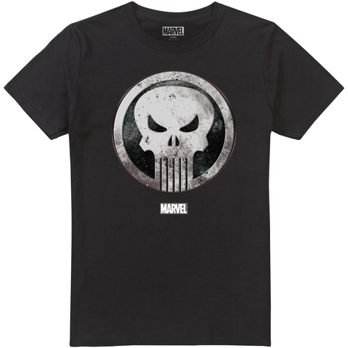 textil Hombre Camisetas manga larga The Punisher TV2624 Negro