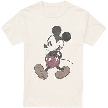 textil Hombre Camisetas manga larga Mickey Mouse And Friends Wander Beige