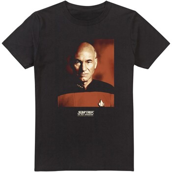 textil Hombre Camisetas manga larga Star Trek Picard Negro