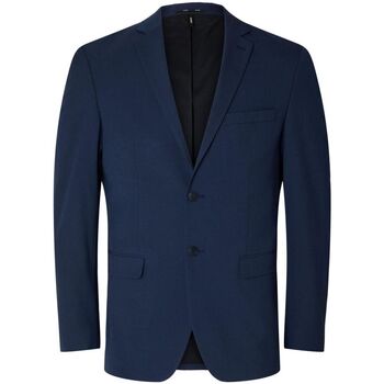 textil Hombre Chaquetas Selected 16087824 SLIM-LIAM-BLUE DEPTHS Azul