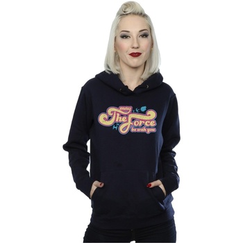 textil Mujer Sudaderas Disney 60's May The Force Be With You Azul