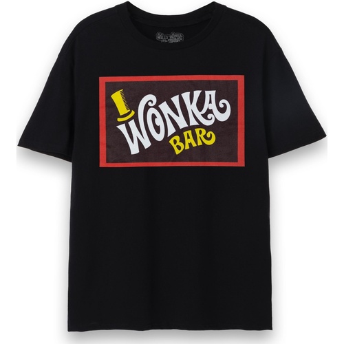 textil Camisetas manga larga Willy Wonka NS7608 Negro
