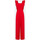 textil Mujer Vaqueros ¾ & 7/8 Naf Naf TUTA LUNGA CON BRETELLE Art. SEND13 Rojo