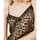 textil Mujer Vaqueros ¾ & 7/8 Twin Set TOP IN RASO ANIMALIER CON PIZZO Art. 222TP2706 