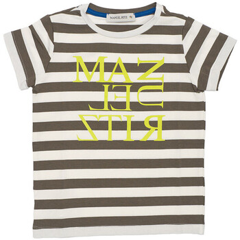 textil Mujer Tops y Camisetas Manuel Ritz T-SHIRT A RIGHE CON LOGO Art. MR1334 