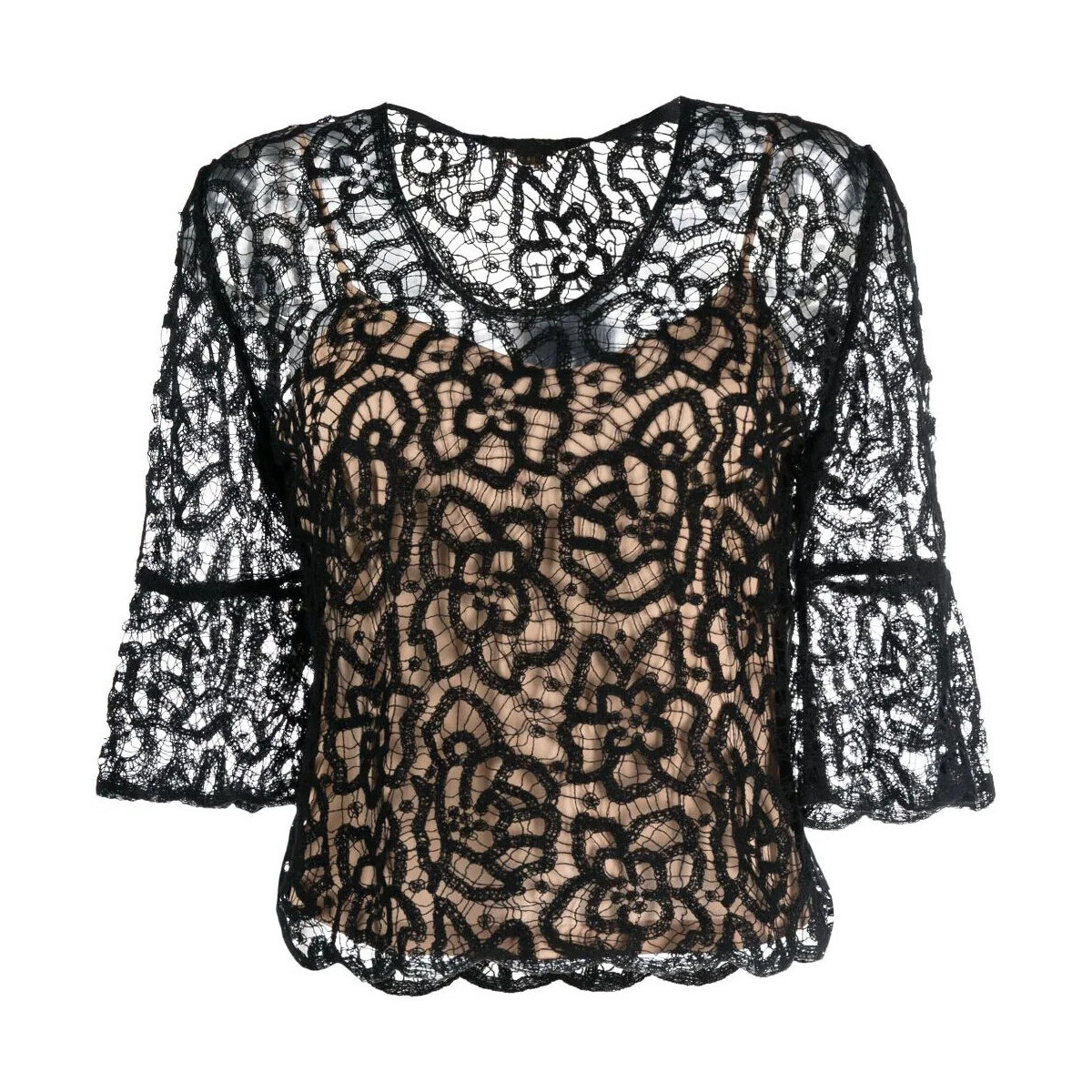 textil Mujer Vaqueros ¾ & 7/8 Twin Set MAGLIA IN PIZZO Art. 232TP3083 