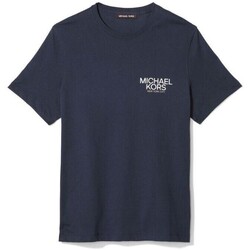 textil Hombre Camisetas manga corta MICHAEL Michael Kors CR451VPFV4 SS MODERN LOGO TEE Azul