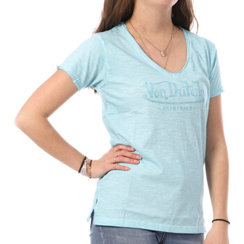 textil Mujer Camisetas manga corta Von Dutch  Azul