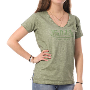 textil Mujer Camisetas manga corta Von Dutch  Verde