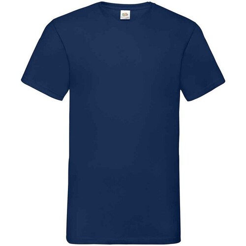 textil Hombre Camisetas manga larga Fruit Of The Loom Value Azul