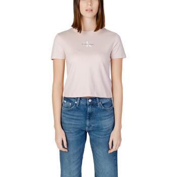 textil Mujer Camisetas manga corta Calvin Klein Jeans J20J223113 Rosa