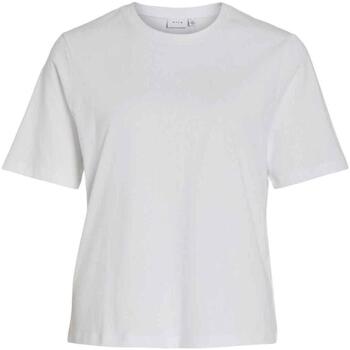 textil Mujer Tops y Camisetas Vila VIDARLENE S/S T-SHIRT Blanco