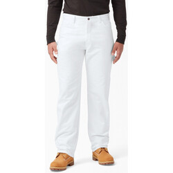 textil Hombre Pantalones Dickies M relaxed fit cotton painter's pant Blanco