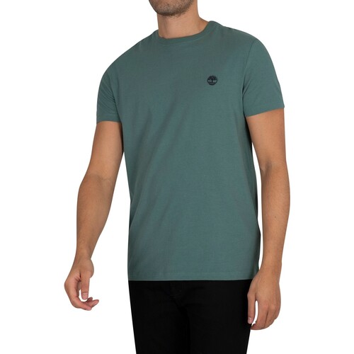 textil Hombre Camisetas manga corta Timberland Camiseta Dun-River Slim Crew Verde