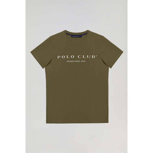 textil Hombre Camisetas manga corta Polo Club NEW ESTABLISHED TITLE B Verde