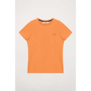 textil Mujer Camisetas manga corta Polo Club BLOCK FRAME W TSHIRT B SS Naranja