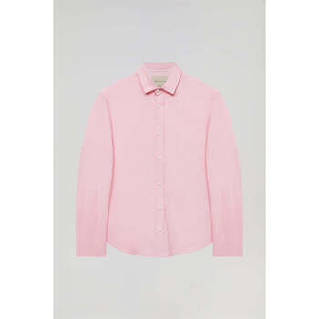 textil Hombre Camisas manga larga Polo Club Camisa Rosa 39975 Rosa