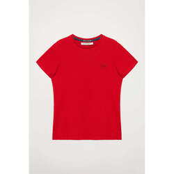 textil Mujer Camisetas manga corta Polo Club BLOCK FRAME W TSHIRT B SS Rojo