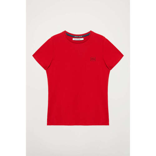 textil Mujer Camisetas manga corta Polo Club BLOCK FRAME W TSHIRT B SS Rojo
