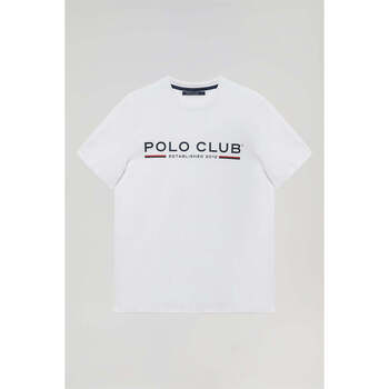 textil Hombre Camisetas manga corta Polo Club Camiseta Blanco 40963 Blanco