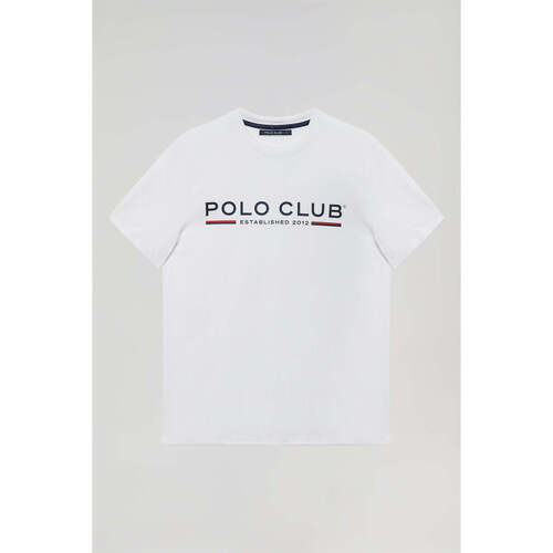 textil Hombre Camisetas manga corta Polo Club NEW ICONIC TITLE B Blanco