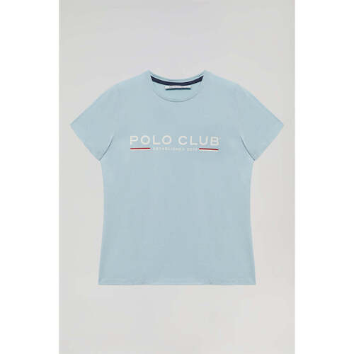 textil Mujer Camisetas manga corta Polo Club NEW ICONIC TITLE W B Azul