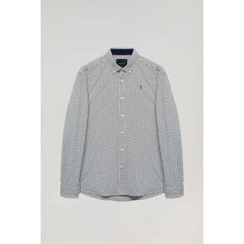 textil Hombre Camisas manga larga Polo Club Camisa Gris 39954 Gris